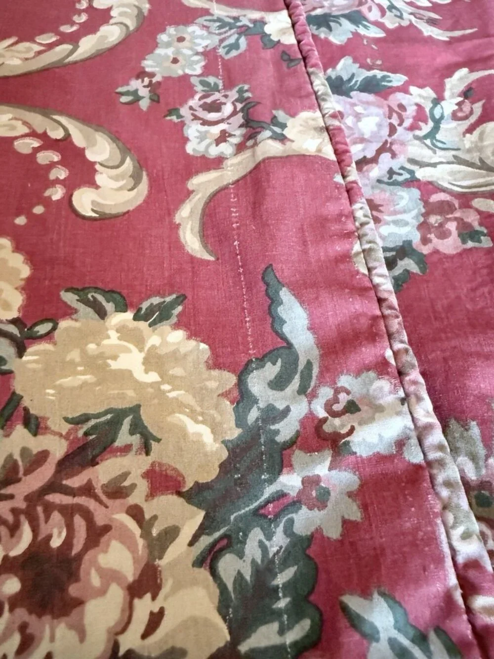 3Pc Ralph Lauren Marseilles Full/Double Duvet Cover COTTON +2 Ruffle Shams READ